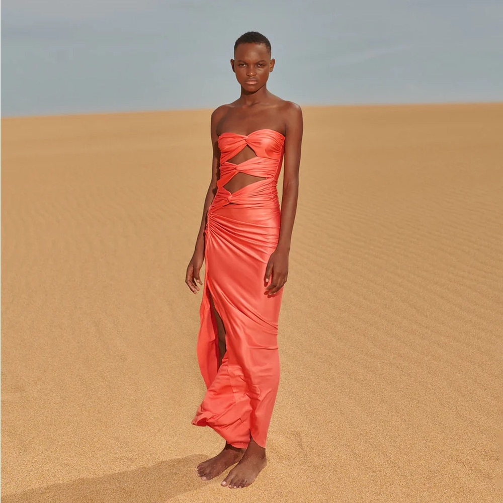 NWT Baobab Vera Dress in Coral - Size Small